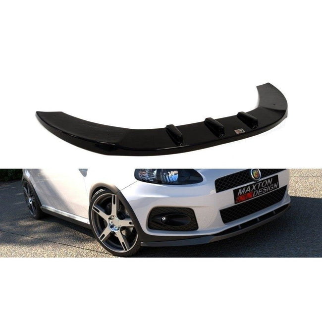 Maxton frontsplitter til Fiat GrandE Punto Abarth – blank sort – billede 1 af 2