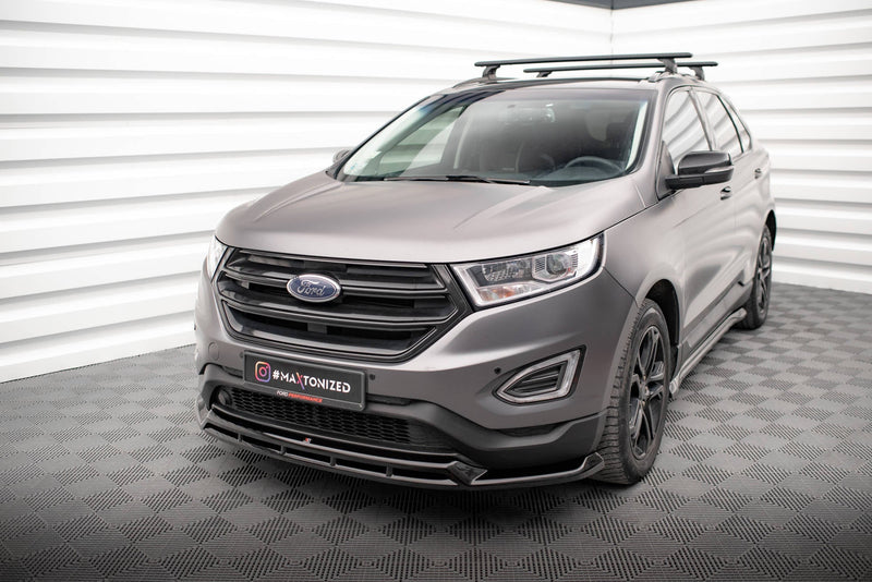 Maxton frontsplitter til Ford Edge Mk2 – blank sort – billede 1 af 7
