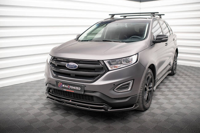 Maxton frontsplitter til Ford Edge Mk2 – blank sort – billede 1 af 7
