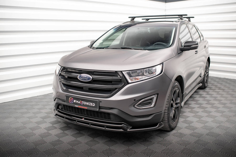 Maxton frontsplitter til Ford Edge Mk2 – blank sort – billede 1 af 7
