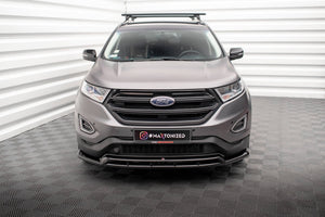 Maxton frontsplitter til Ford Edge Mk2 – blank sort – billede 2 af 7