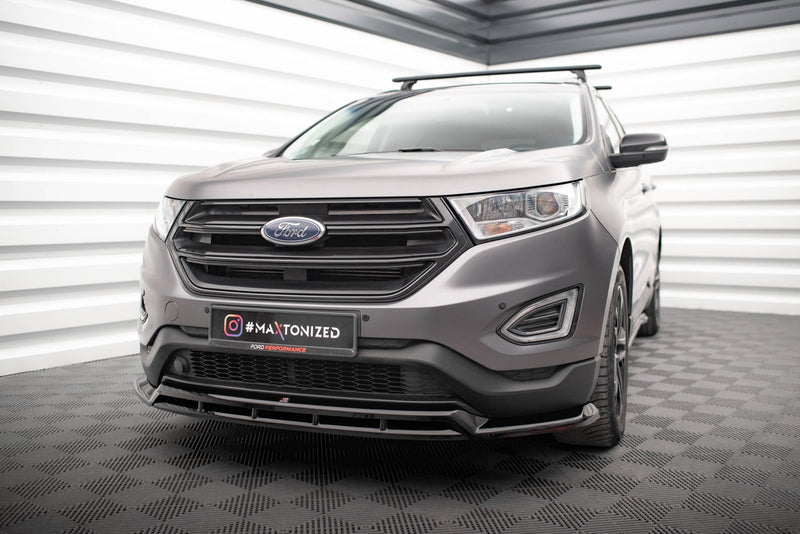 Maxton frontsplitter til Ford Edge Mk2 – blank sort – billede 3 af 7