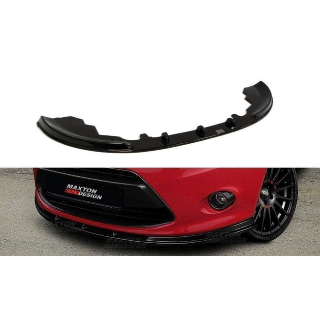 Maxton frontsplitter til Ford Fiesta Mk7 – blank sort – billede 1 af 2