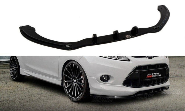 Maxton frontsplitter til Ford Fiesta ST-Line Mk7 – blank sort – billede 1 af 3