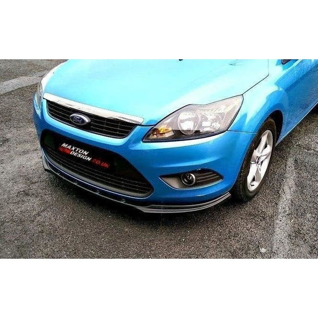 Maxton frontsplitter til Ford Focus Mk2 Facelift – blank sort – billede 1 af 3