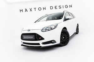 Maxton frontsplitter til Ford Focus ST Mk3 (Cupra) – blank sort – billede 1 af 7