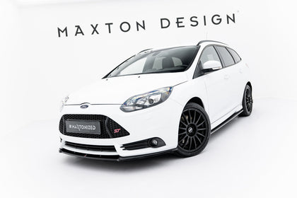 Maxton frontsplitter til Ford Focus ST Mk3 (Cupra) – blank sort – billede 4 af 7