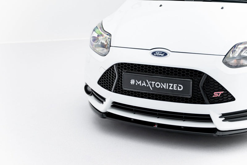 Maxton frontsplitter til Ford Focus ST Mk3 (Cupra) – blank sort – billede 5 af 7