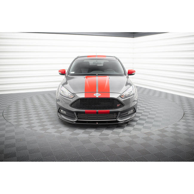 Maxton frontsplitter til Ford Focus ST Mk3 Facelift (Cupra) – blank sort – billede 2 af 5