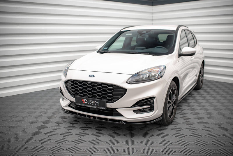 Maxton frontsplitter til Ford Kuga ST-Line Mk3 – blank sort – billede 1 af 5