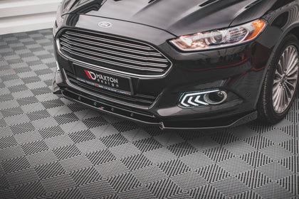 Maxton frontsplitter til Ford Mondeo Mk5 – blank sort – billede 1 af 4