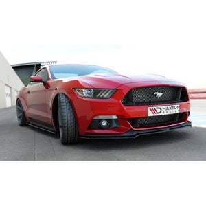 Maxton frontsplitter til Ford Mustang Mk6 – blank sort – billede 4 af 4