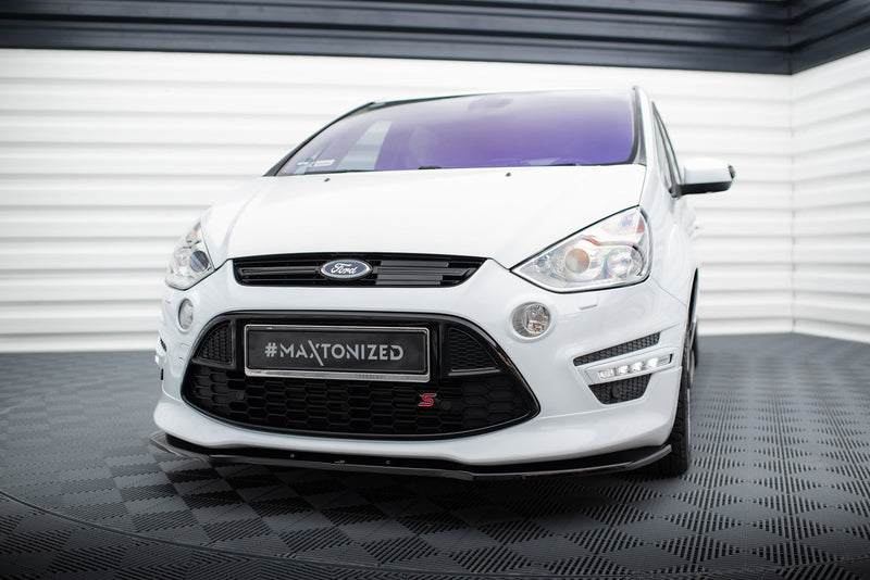 Maxton frontsplitter til Ford S-Max Titanium Mk1 Facelift – blank sort – billede 1 af 5