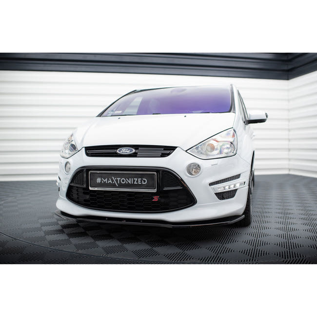 Maxton frontsplitter til Ford S-Max Titanium Mk1 Facelift – blank sort – billede 1 af 5