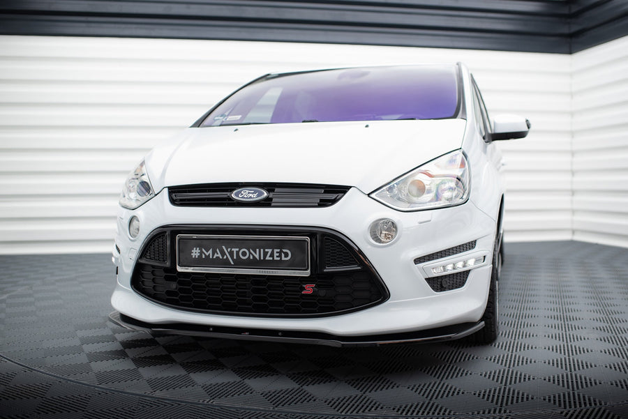 Maxton frontsplitter til Ford S-Max Titanium Mk1 Facelift – blank sort – billede 1 af 5