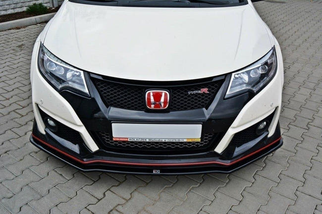 Maxton frontsplitter til Honda Civic Mk9 Type R – blank sort – billede 2 af 6