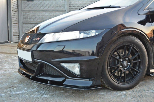Maxton frontsplitter til Honda Civic Mk8 Type R GP – blank sort – billede 2 af 6