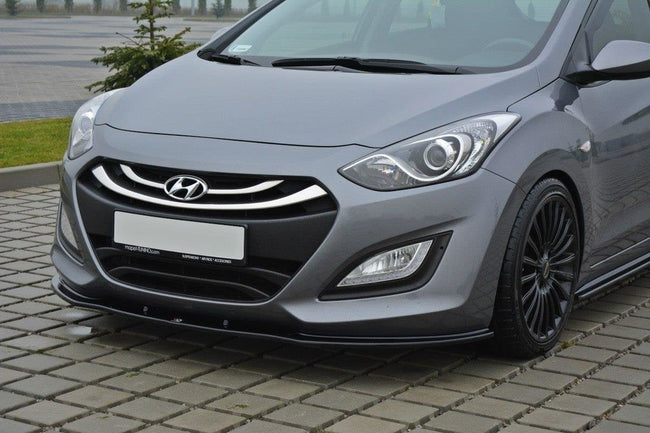 Maxton frontsplitter til Hyundai i30 Mk2 – blank sort – billede 1 af 8