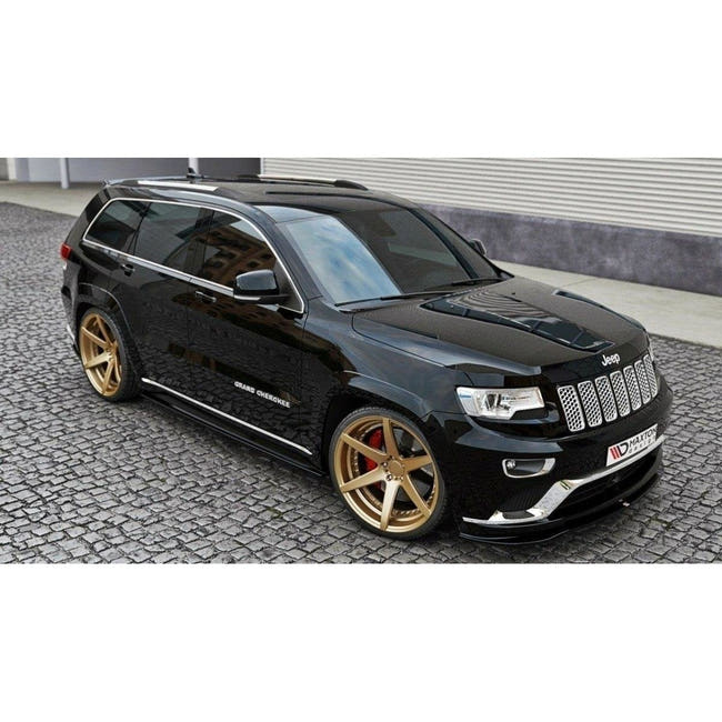 Maxton frontsplitter til Jeep Grand Cherokee WK2 Summit (Facelift) – blank sort – billede 1 af 2