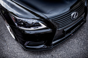 Maxton frontsplitter til Lexus LS Mk4 Facelift – blank sort – billede 3 af 8