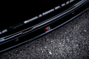 Maxton frontsplitter til Lexus LS Mk4 Facelift – blank sort – billede 4 af 8