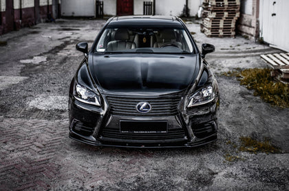 Maxton frontsplitter til Lexus LS Mk4 Facelift – blank sort – billede 2 af 8
