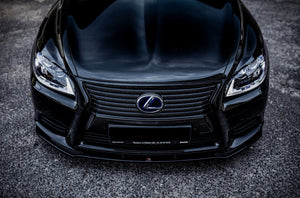 Maxton frontsplitter til Lexus LS Mk4 Facelift – blank sort – billede 5 af 8