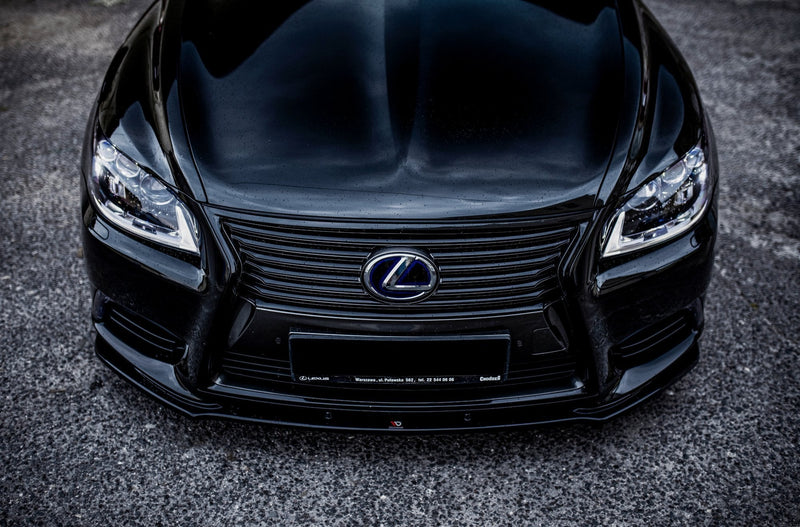 Maxton frontsplitter til Lexus LS Mk4 Facelift – blank sort – billede 5 af 8