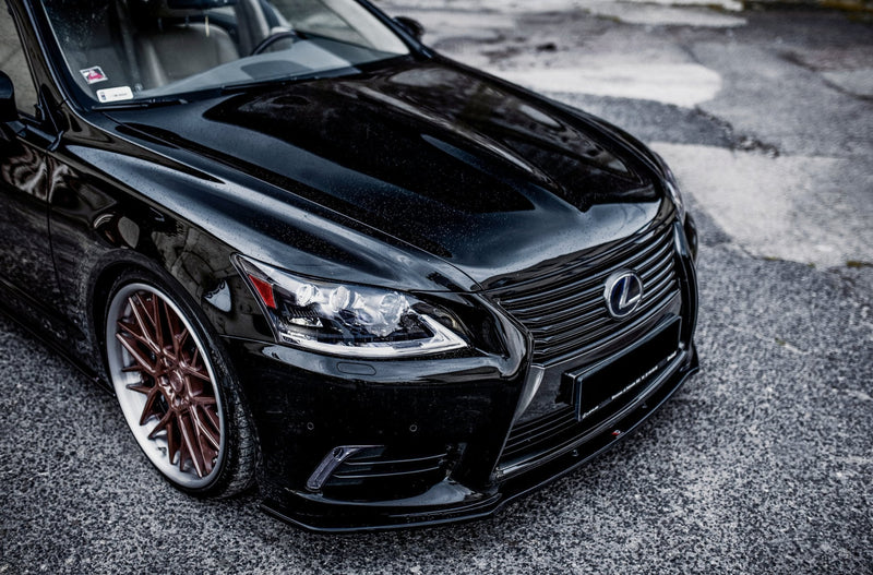 Maxton frontsplitter til Lexus LS Mk4 Facelift – blank sort – billede 6 af 8
