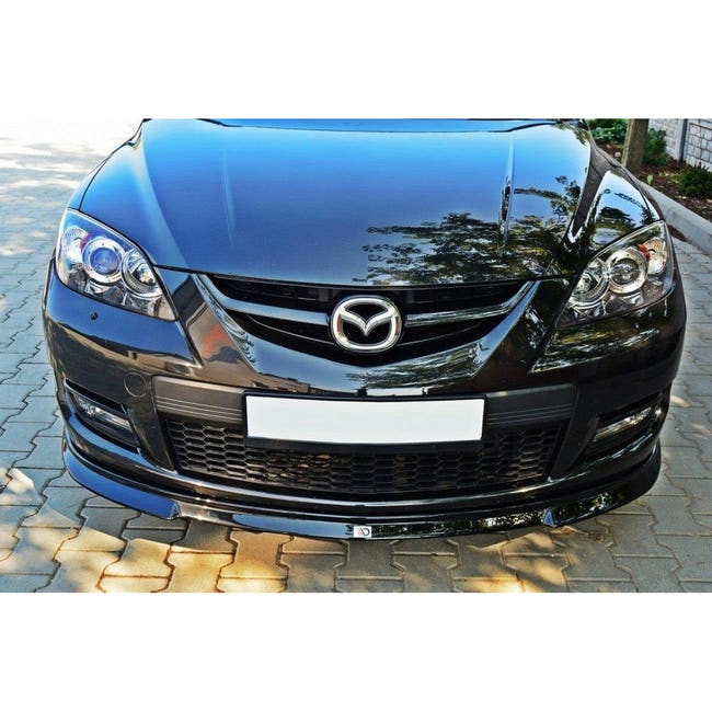 Maxton frontsplitter til Mazda 3 MPS Mk1 – blank sort – billede 1 af 6