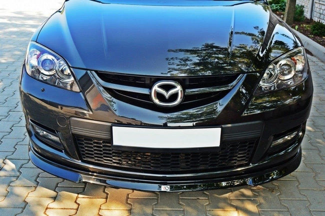Maxton frontsplitter til Mazda 3 MPS Mk1 – blank sort – billede 1 af 6