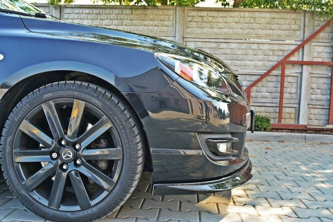 Maxton frontsplitter til Mazda 3 MPS Mk1 – blank sort – billede 2 af 6