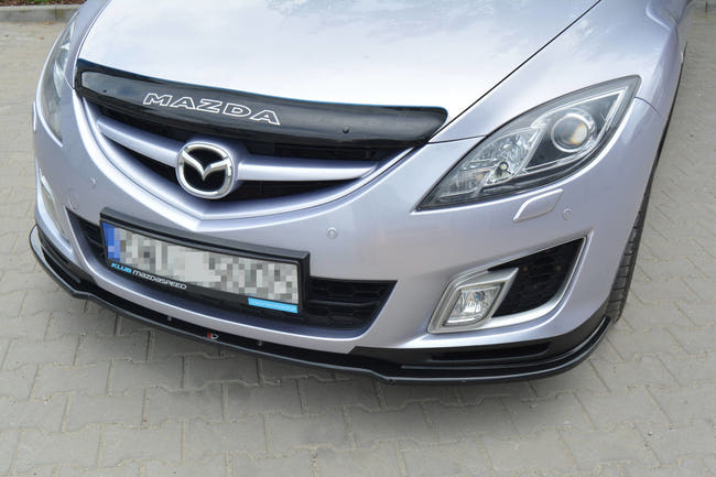 Maxton frontsplitter til Mazda 6 Mk2 Sport Hatch (GH-SERIES) – blank sort – billede 1 af 4