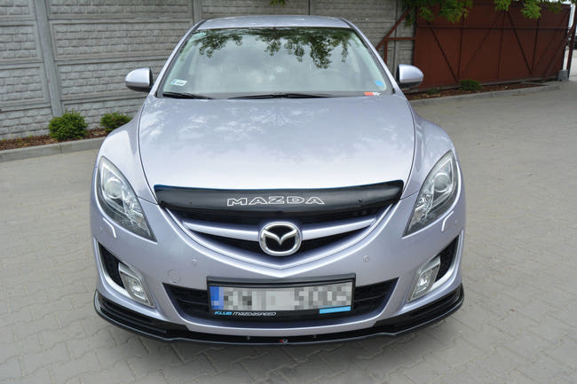 Maxton frontsplitter til Mazda 6 Mk2 Sport Hatch (GH-SERIES) – blank sort – billede 2 af 4