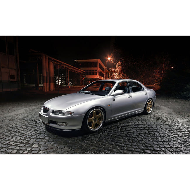 Maxton frontsplitter til Mazda Xedos 6 – blank sort – billede 2 af 5