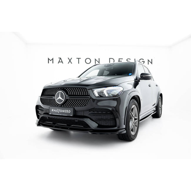 Maxton frontsplitter til Mercedes-AMG / AMG-Line GLE SUV W167 – blank sort – billede 1 af 4