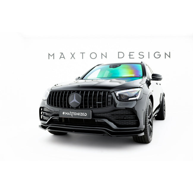 Maxton frontsplitter til Mercedes-AMG GLC 43 / AMG-Line SUV X253 Facelift – blank sort – billede 1 af 6
