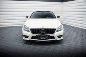 Maxton frontsplitter til Mercedes-Benz CLS AMG-Line C218 – blank sort – billede 2 af 5