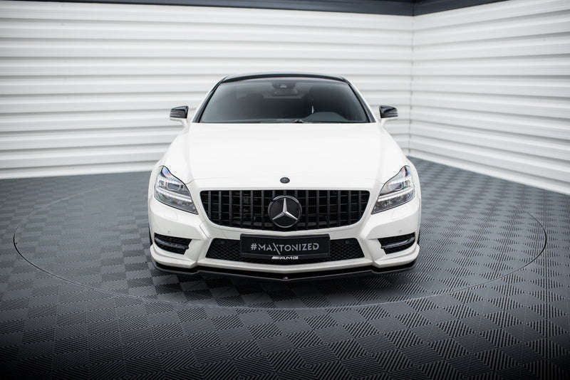 Maxton frontsplitter til Mercedes-Benz CLS AMG-Line C218 – blank sort – billede 2 af 5