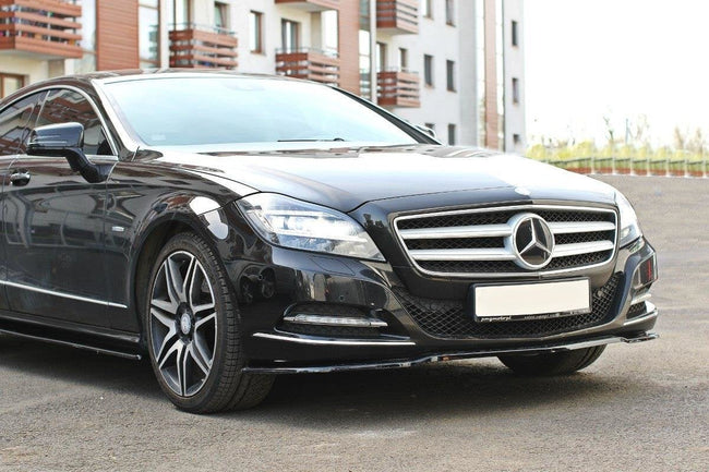 Maxton frontsplitter til Mercedes-Benz CLS C218 – blank sort – billede 1 af 6