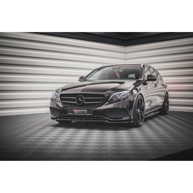 Maxton frontsplitter til Mercedes-Benz E W213 – blank sort – billede 1 af 8