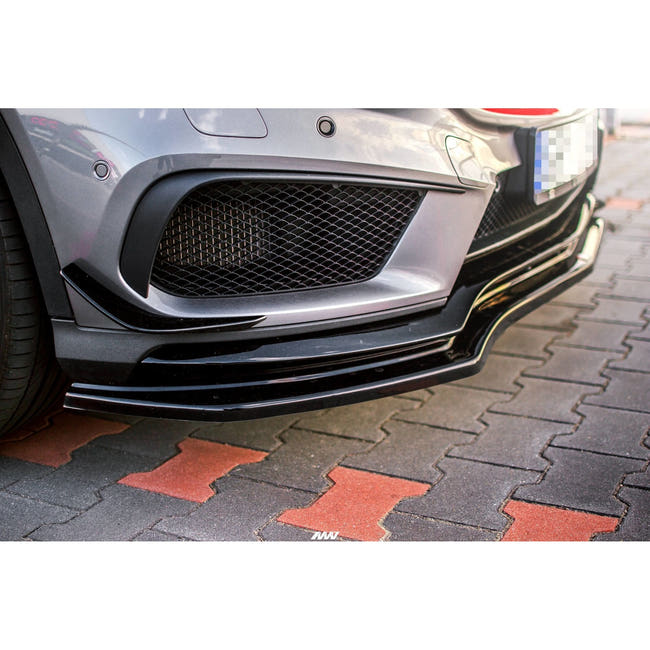 Maxton frontsplitter til Mercedes-Benz GLA 45 AMG – blank sort – billede 2 af 9