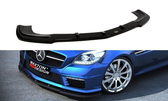 Maxton frontsplitter til Mercedes-Benz SLK 55 AMG R172 – blank sort – billede 1 af 3