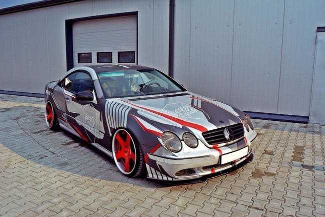 Maxton frontsplitter til Mercedes CL-CLASS C215 – blank sort – billede 2 af 5