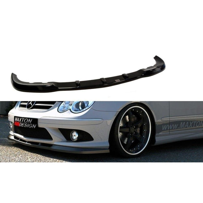 Maxton frontsplitter til Mercedes CLK W209 FOR AMG – blank sort – billede 1 af 3