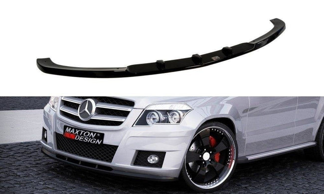 Maxton frontsplitter til Mercedes GLK W204 (FOR Standard Bumper) – blank sort – billede 1 af 3