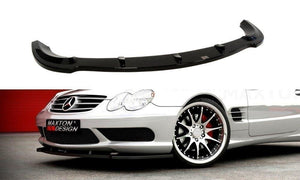 Maxton frontsplitter til Mercedes SL R230 AMG – blank sort – billede 1 af 3