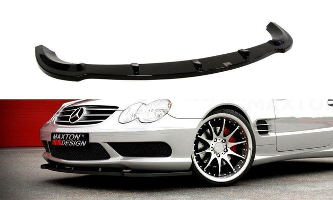 Maxton frontsplitter til Mercedes SL R230 AMG – blank sort – billede 1 af 3