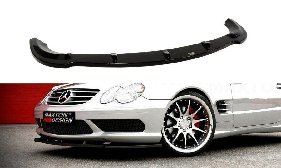 Maxton frontsplitter til Mercedes SL R230 AMG – blank sort – billede 1 af 3