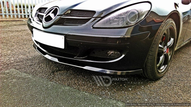 Maxton frontsplitter til Mercedes SLK R171 Standard Bumper – blank sort – billede 1 af 5